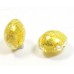 1 Murano Glass Crystal Goldfoil 10mm Lentil
