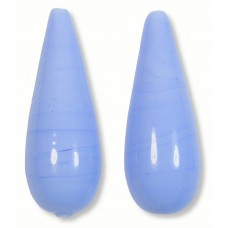 1 Murano Glass Periwinkle 30mm Drop Bead