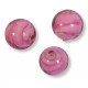 1 Murano Glass Rosa White Core 8mm Round Bead