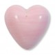 1 Murano Glass Pastel Pink 20mm Heart Bead
