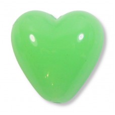 1 Murano Glass Pastel Light Turquoise Blue 20mm Heart Bead 1 Murano Glass Pastel Light Turquoise Blue 20mm Heart Bead