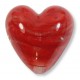 1 Murano Glass Filigrine Red 20mm Heart Bead
