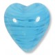 1 Murano Glass Filigrine Light Blue 20mm Heart Bead