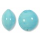 1 Murano Glass Pastel Light Turquoise Blue 13mm Lentil Bead 1 Murano Glass Pastel Light Turquoise Blue 13mm Lentil Bead