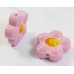 1 Murano Glass Pink 20mm Flower Bead