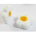 1 Murano Glass White 20mm Flower Bead