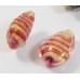 1 Murano Glass Goldfoiled Doges Palace Ruby Rose 20mm Pear Drop Bead