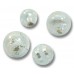 10 Murano Glass Silver Foiled with Aqua Spiral 6mm Round Beads 10 Murano Glass Silver Foiled with Aqua Spiral 6mm Round Beads