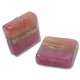 1 Murano Glass Rose/ Ruby Gold Aventurine Satin 20mm Spangle Bead