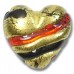 1 Murano Glass Passion 20mm Heart Bead 1 Murano Glass Passion 20mm Heart Bead