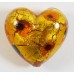 1 Murano Glass Wildcat 20mm Heart Bead