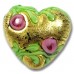 1 Murano Glass Rosetta Vienna 20mm Heart 1 Murano Glass Rosetta Vienna 20mm Heart