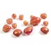 1 Murano Glass Rose Gold Foiled 20mm Pear Drop