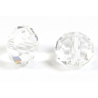 1 Crystal Clear 12mm Rondelle Bead