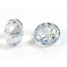 1 Crystal Smoke Blue AB 12mm Rondelle Bead