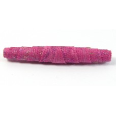 1 Fuchsia Sparkles Kristal Wick Handmade Batik Wrap Bead 1 Fuchsia Sparkles Kristal Wick Handmade Batik Wrap Bead