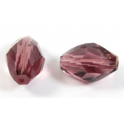 10 Crystal Amethyst 8x11mm Faceted Beads