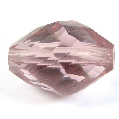 5 Crystal Light Amethyst 8x11mm Faceted Beads