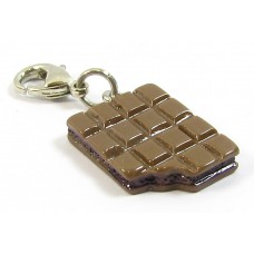 1 Resin Clip On Charm Chocolate Bar