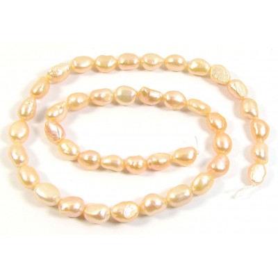 1 Strand Peach Baroque Freshwater Pearls