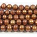 1 Strand Coppery Large Roundish Freshwater Pearls