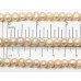 1 Strand Peach Potato Shape Freshwater Pearls approx. 5 mm.