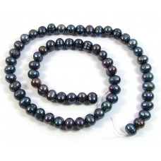 1 Strand Multi Peacock Potato Shape Freshwater Pearls Approx. 6mm.
