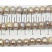 1 Strand Multi Pink Lilac Gold Potato Shape Freshwater Pearls Approx. 8mm.