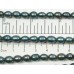 1 Strand Gunmetal Rice Shape Freshwater Pearls approx. 7mm.