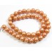 1 Strand Light Copper 9mm Roundish Freshwater Pearls