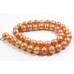 1 Strand Light Copper 9mm Roundish Freshwater Pearls