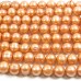 1 Strand Light Copper 9mm Roundish Freshwater Pearls