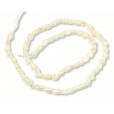 1 Strand Cream White 3.5-4 mm Rice Freshwater Pearls