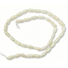 1 Strand White 4.5mm Rice Freshwater Pearls