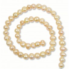1 Strand Cream 8mm Potato Freshwater Pearls