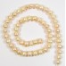 1 Strand Cream 8mm Potato Freshwater Pearls