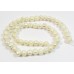 1 Strand White 8mm Potato Freshwater Pearls