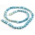 1 Strand Blue 7-8mm Flat Bottom Nugget Freshwater Pearls