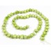 1 Strand Light Green 7-8mm Flat Bottom Nugget Freshwater Pearls.
