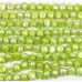 1 Strand Light Green 7-8mm Flat Bottom Nugget Freshwater Pearls.