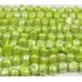 1 Strand Light Green 7-8mm Flat Bottom Nugget Freshwater Pearls.