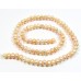 1 Strand Peach 6mm Button Freshwater Pearls