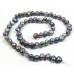 1 Strand Peacock 7-8mm Flat Bottom Nugget Freshwater Pearls.