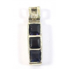 1 Silver and Iolite Pendant