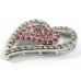 1 Hot Pink Crystal Heart Pendant