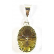 1 Mystic Topaz and Sterling Silver Pendant