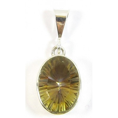 1 Mystic Topaz and Sterling Silver Pendant
