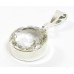 1 Sterling Silver and Rock Crystal Pendant