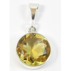 1 Sterling Silver and Citrine Pendant