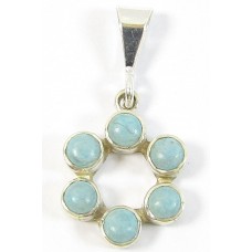 1 Turquoise and Sterling Silver Pendant